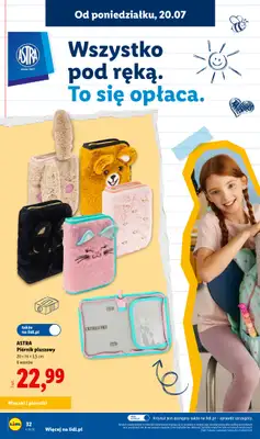 Lidl - gazetka promocyjna Kompletna wyprawka w megacenach od wtorku 14.07 do poniedziałku 31.08 - strona 32