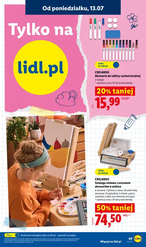 Lidl - gazetka promocyjna Kompletna wyprawka w megacenach od wtorku 14.07 do poniedziałku 31.08 - strona 71