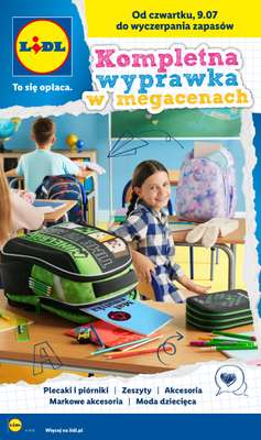 Lidl - gazetka promocyjna Kompletna wyprawka w megacenach od wtorku 14.07 do poniedziałku 31.08