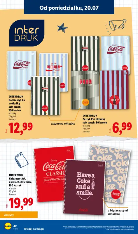 Lidl - gazetka promocyjna Kompletna wyprawka w megacenach od wtorku 14.07 do poniedziałku 31.08 - strona 42