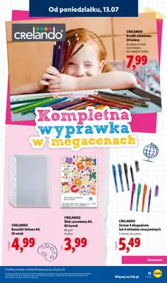 Lidl - gazetka promocyjna Kompletna wyprawka w megacenach od wtorku 14.07 do poniedziałku 31.08 - strona 13