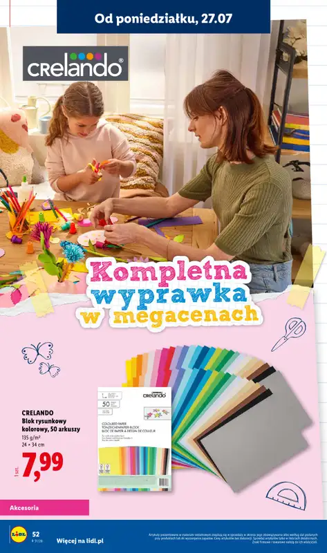 Lidl - gazetka promocyjna Kompletna wyprawka w megacenach od wtorku 14.07 do poniedziałku 31.08 - strona 52