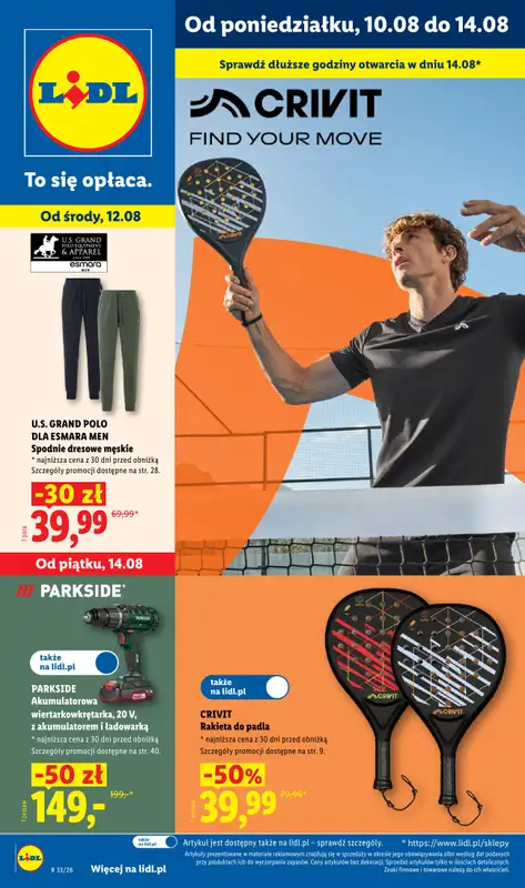Lidl - gazetka promocyjna Katalog od poniedziałku 10.08 do piątku 14.08