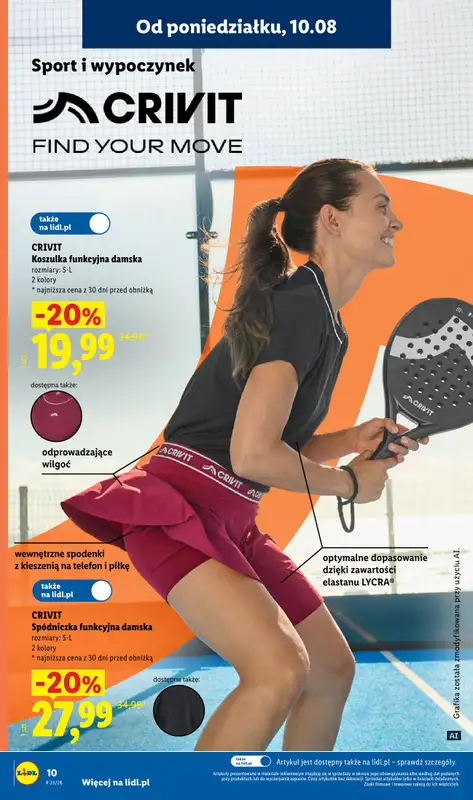 Lidl - gazetka promocyjna Katalog od poniedziałku 10.08 do piątku 14.08 - strona 10