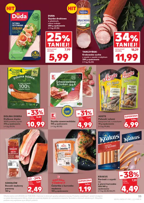 Kaufland - gazetka promocyjna Gazetka Tygodnia od czwartku 06.08 do wtorku 11.08 - strona 33
