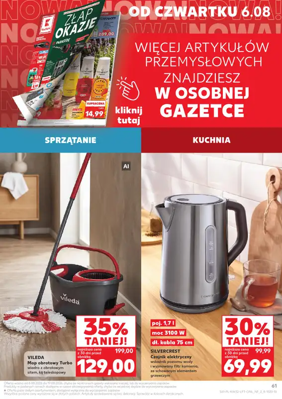 Kaufland - gazetka promocyjna Gazetka Tygodnia od czwartku 06.08 do wtorku 11.08 - strona 61