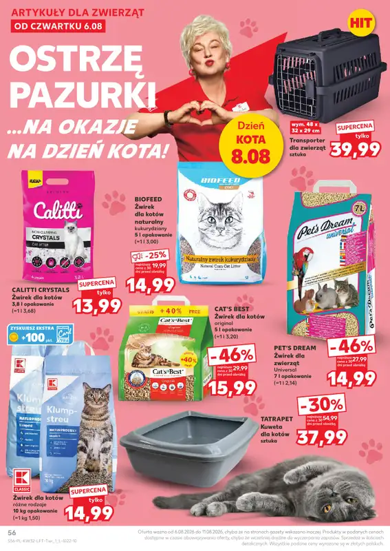 Kaufland - gazetka promocyjna Gazetka Tygodnia od czwartku 06.08 do wtorku 11.08 - strona 56