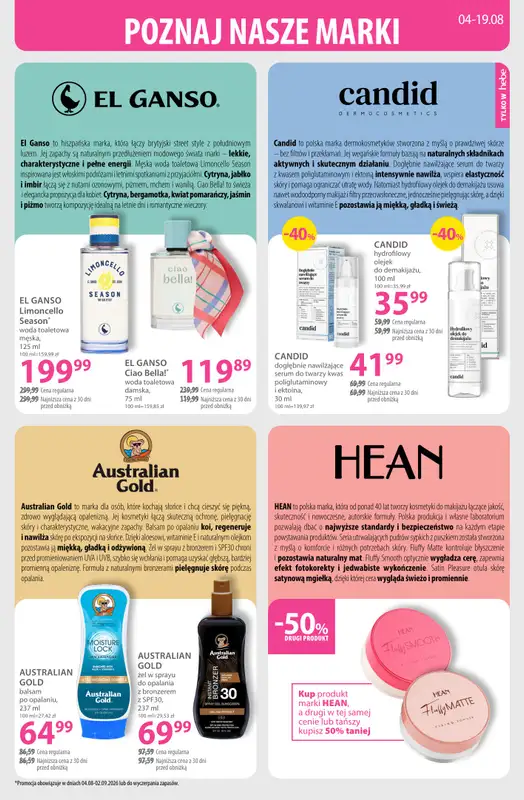 Hebe - gazetka promocyjna Gazetka od wtorku 04.08 do środy 19.08 - strona 10