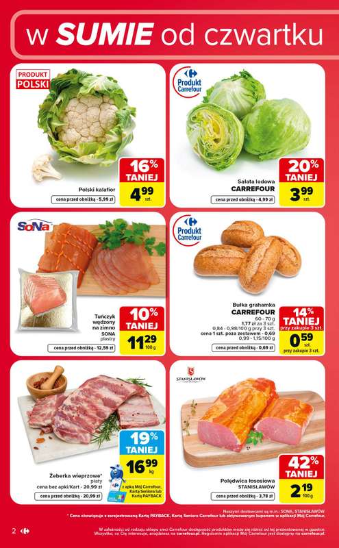 Carrefour - gazetka promocyjna W sumie od czwartku weekend okazji od czwartku 06.08 do soboty 08.08 - strona 2