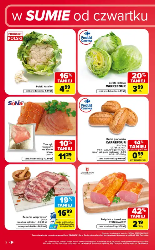 Carrefour - gazetka promocyjna W sumie od czwartku weekend okazji od czwartku 06.08 do soboty 08.08 - strona 2