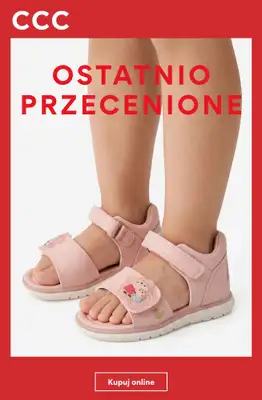 CCC - gazetka promocyjna Ostatnio przecenione obuwie dla dziewczynki od wtorku 04.08 
