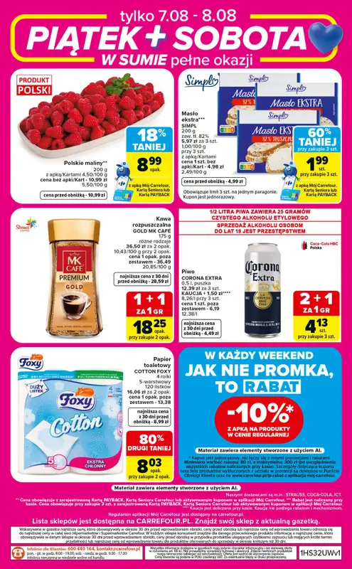 Carrefour Market - gazetka promocyjna W sumie od czwartku weekend okazji od czwartku 06.08 do soboty 08.08 - strona 8