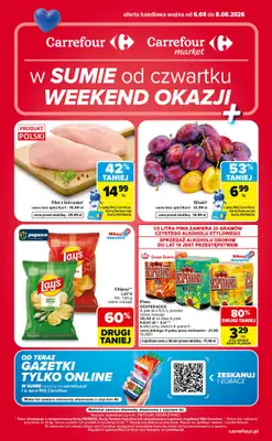 Carrefour Market - gazetka promocyjna W sumie od czwartku weekend okazji od czwartku 06.08 do soboty 08.08