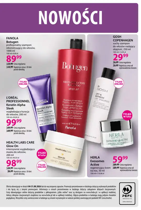 Hebe - gazetka promocyjna Katalog od wtorku 04.08 do poniedziałku 31.08 - strona 28