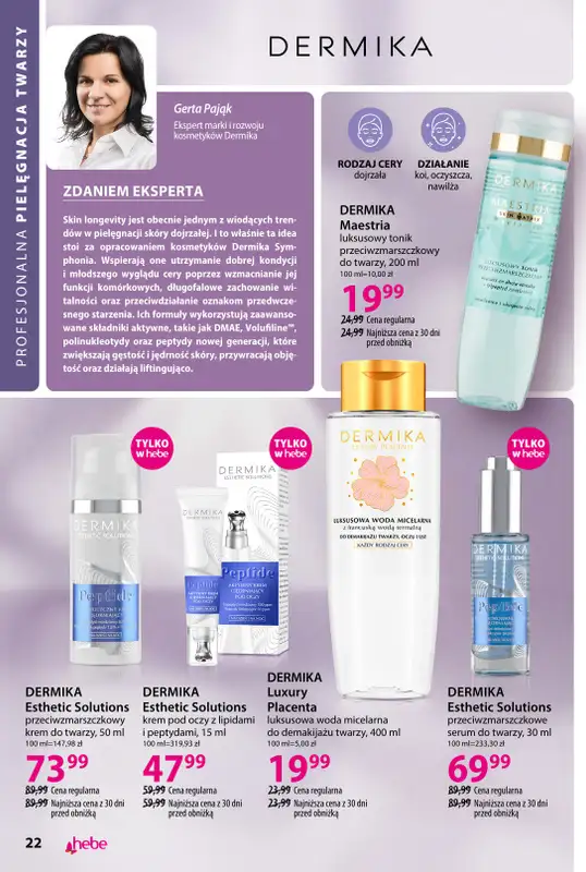 Hebe - gazetka promocyjna Katalog od wtorku 04.08 do poniedziałku 31.08 - strona 22