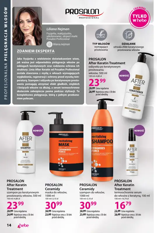 Hebe - gazetka promocyjna Katalog od wtorku 04.08 do poniedziałku 31.08 - strona 14