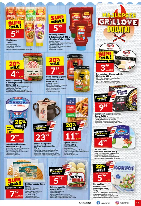 Twój Market - gazetka promocyjna Gazetka od środy 05.08 do wtorku 11.08 - strona 15