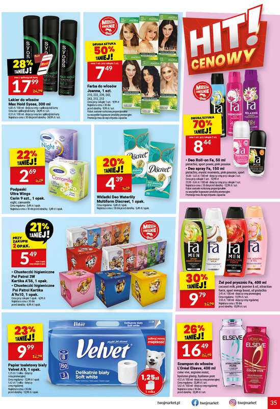 Twój Market - gazetka promocyjna Gazetka od środy 05.08 do wtorku 11.08 - strona 35