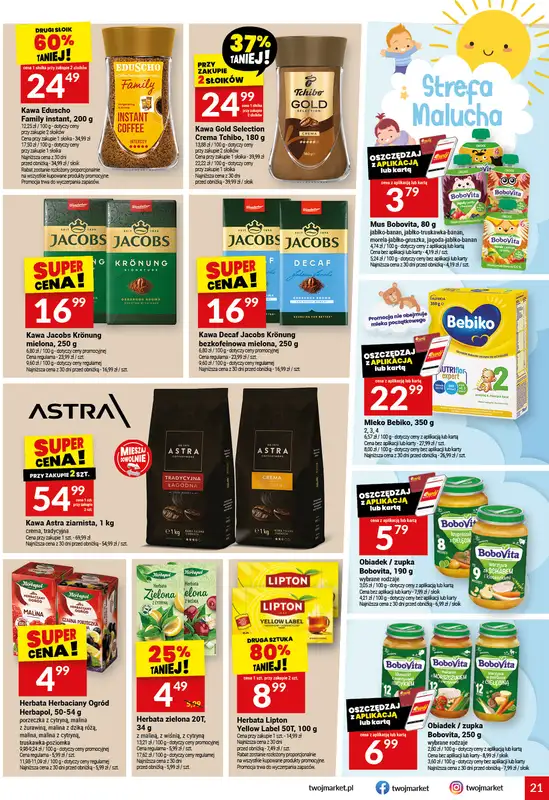 Twój Market - gazetka promocyjna Gazetka od środy 05.08 do wtorku 11.08 - strona 21