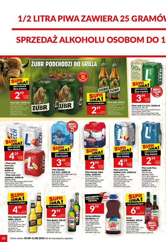 Twój Market - gazetka promocyjna Gazetka od środy 05.08 do wtorku 11.08 - strona 30