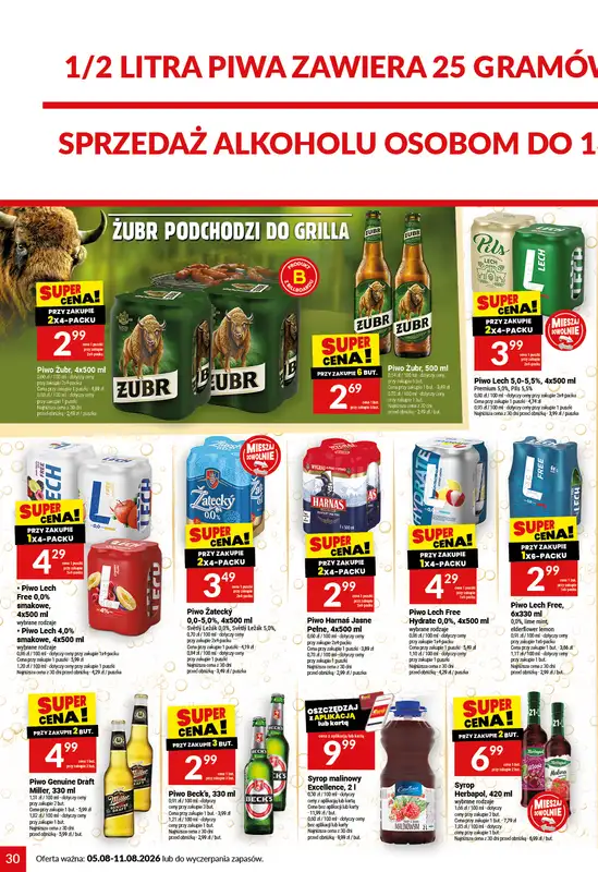 Twój Market - gazetka promocyjna Gazetka od środy 05.08 do wtorku 11.08 - strona 30