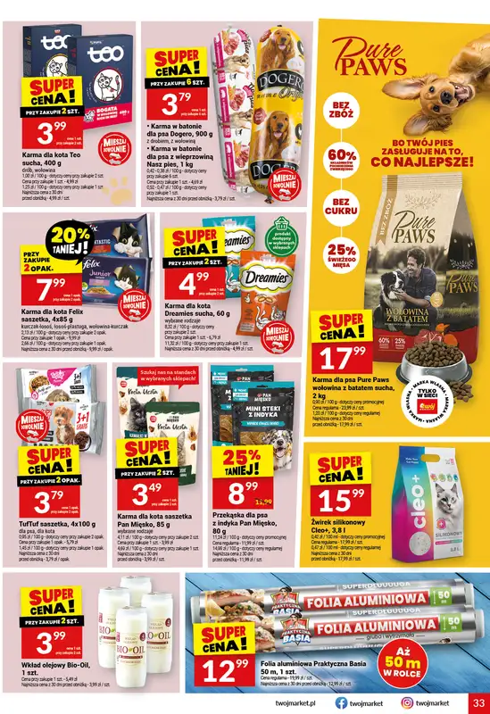 Twój Market - gazetka promocyjna Gazetka od środy 05.08 do wtorku 11.08 - strona 33