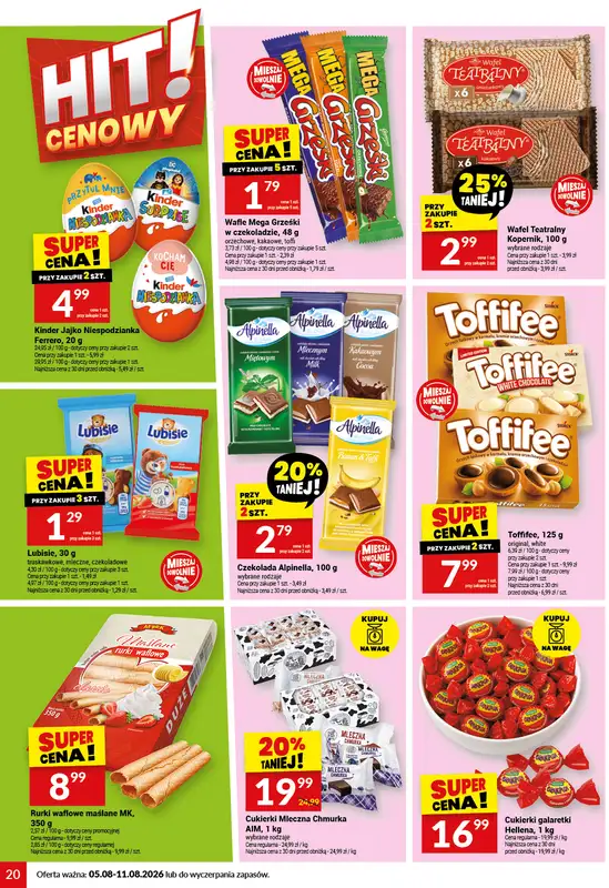Twój Market - gazetka promocyjna Gazetka od środy 05.08 do wtorku 11.08 - strona 20