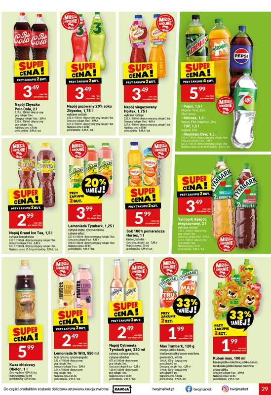 Twój Market - gazetka promocyjna Gazetka od środy 05.08 do wtorku 11.08 - strona 29