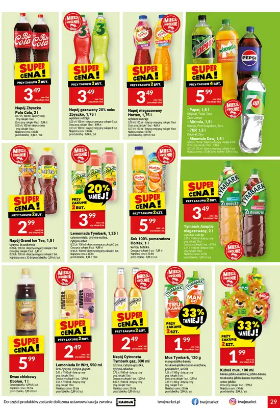 Twój Market - gazetka promocyjna Gazetka od środy 05.08 do wtorku 11.08 - strona 29