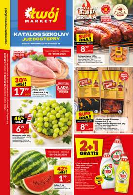 Twój Market - gazetka promocyjna Gazetka od środy 05.08 do wtorku 11.08