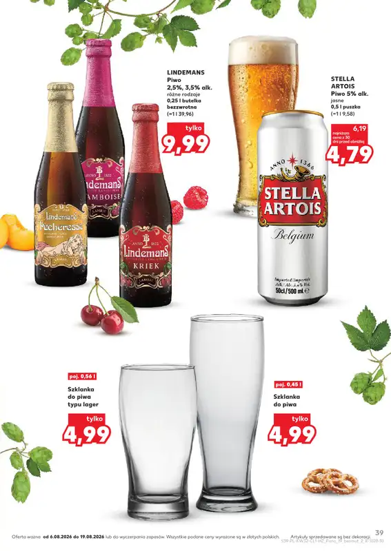 Kaufland - gazetka promocyjna Barek Kauflandu od czwartku 06.08 do środy 19.08 - strona 39