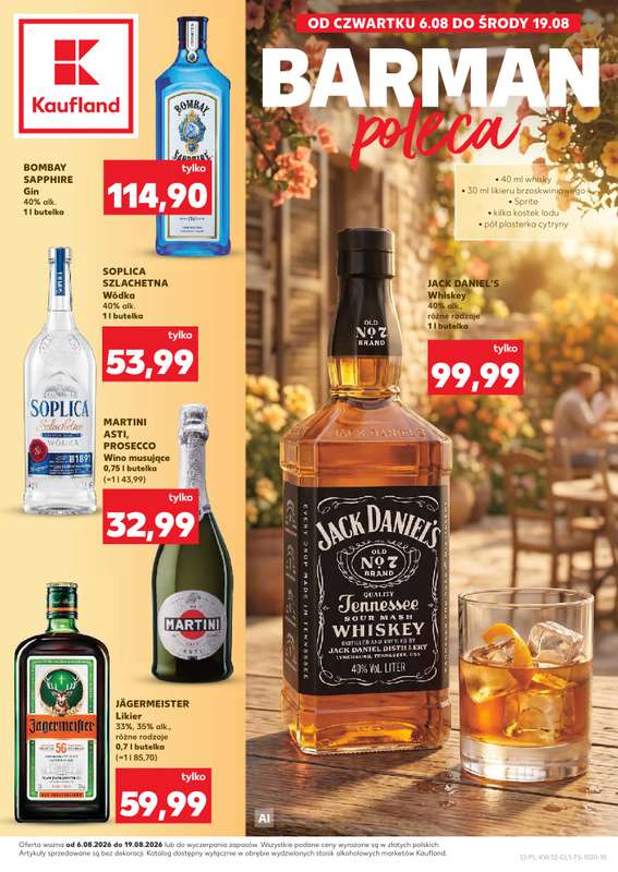 Kaufland - gazetka promocyjna Barek Kauflandu od czwartku 06.08 do środy 19.08