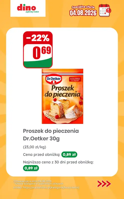 Dino - gazetka promocyjna Specjalna oferta na 04.08.2026 - promocje spoza gazetki od wtorku 04.08 do wtorku 04.08 - strona 10