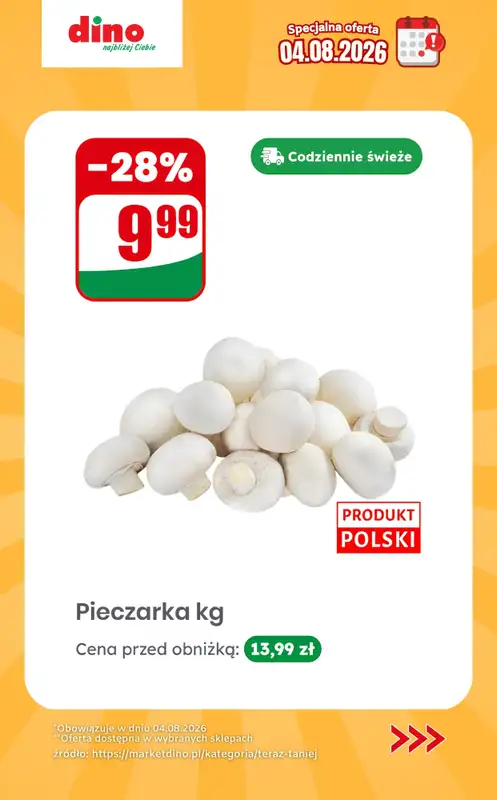 Dino - gazetka promocyjna Specjalna oferta na 04.08.2026 - promocje spoza gazetki od wtorku 04.08 do wtorku 04.08 - strona 6