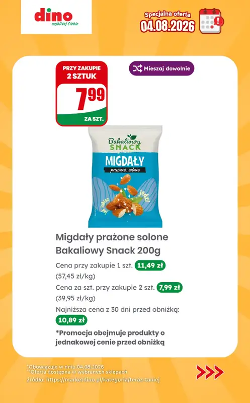 Dino - gazetka promocyjna Specjalna oferta na 04.08.2026 - promocje spoza gazetki od wtorku 04.08 do wtorku 04.08 - strona 5