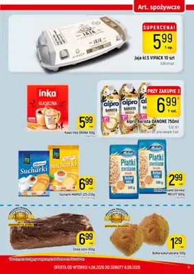 Delikatesy Piotruś Pan - gazetka promocyjna Gazetka od wtorku 04.08 do soboty 08.08 - strona 5