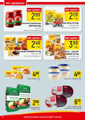Delikatesy Piotruś Pan - gazetka promocyjna Gazetka od wtorku 04.08 do soboty 08.08 - strona 10