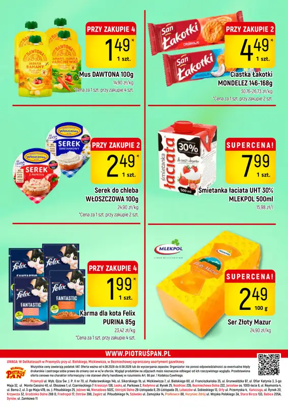 Delikatesy Piotruś Pan - gazetka promocyjna Gazetka od wtorku 04.08 do soboty 08.08 - strona 16