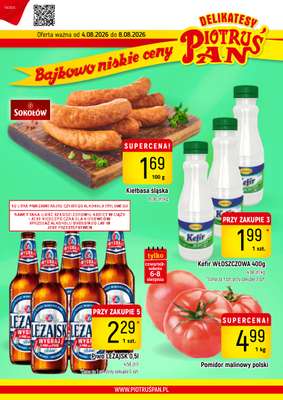 Delikatesy Piotruś Pan - gazetka promocyjna Gazetka od wtorku 04.08 do soboty 08.08