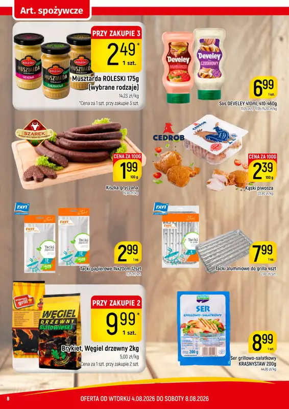 Delikatesy Piotruś Pan - gazetka promocyjna Gazetka od wtorku 04.08 do soboty 08.08 - strona 8