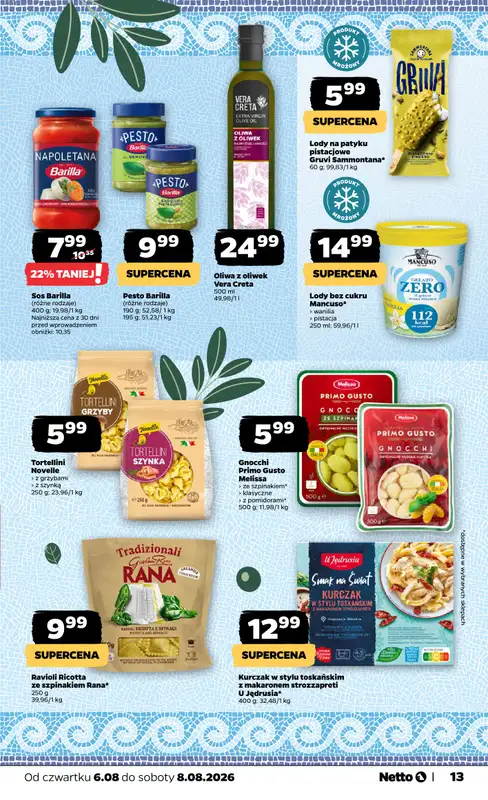 Netto - gazetka promocyjna Gazetka Spożywcza od czwartku 06.08 do soboty 08.08 - strona 13