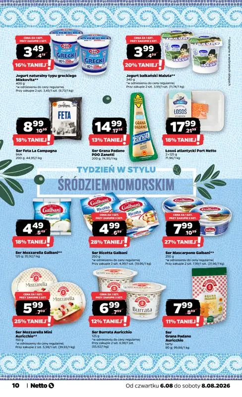 Netto - gazetka promocyjna Gazetka Spożywcza od czwartku 06.08 do soboty 08.08 - strona 10