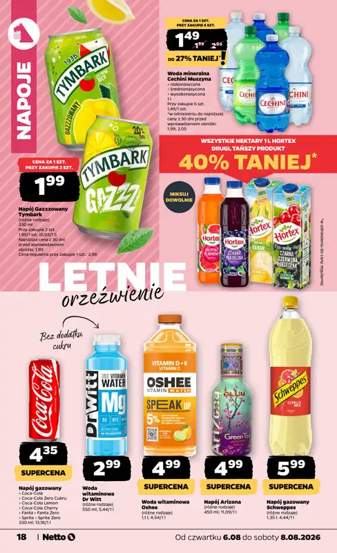 Netto - gazetka promocyjna Gazetka Spożywcza od czwartku 06.08 do soboty 08.08 - strona 18
