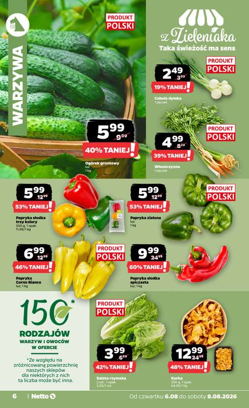 Netto - gazetka promocyjna Gazetka Spożywcza od czwartku 06.08 do soboty 08.08 - strona 6