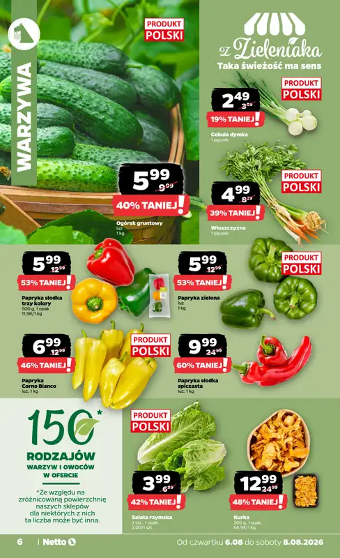 Netto - gazetka promocyjna Gazetka Spożywcza od czwartku 06.08 do soboty 08.08 - strona 6