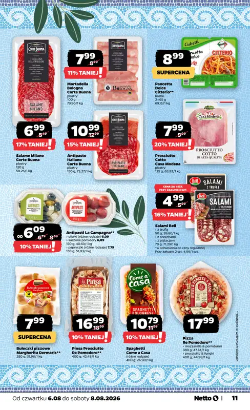 Netto - gazetka promocyjna Gazetka Spożywcza od czwartku 06.08 do soboty 08.08 - strona 11
