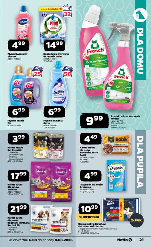 Netto - gazetka promocyjna Gazetka Spożywcza od czwartku 06.08 do soboty 08.08 - strona 21