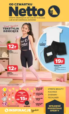 Netto - gazetka promocyjna Inspiracje tygodnia Tekstylia dziecięce  do środy 12.08
