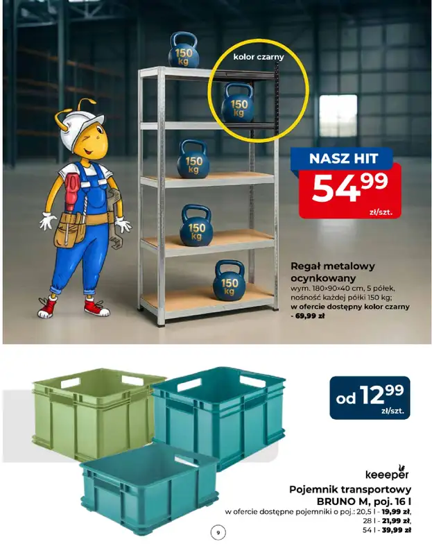 PSB Mrówka - gazetka promocyjna Gazetka od czwartku 06.08 do piątku 14.08 - strona 9