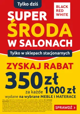 Black Red White - gazetka promocyjna Super Środa w salonach Black Red White  do środy 05.08